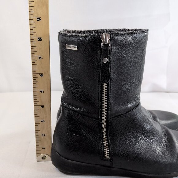 Cougar Vito-L Leather Boots Black Booties  8 Waterproof Side Zip Mid Calf Winter - Picture 4 of 16